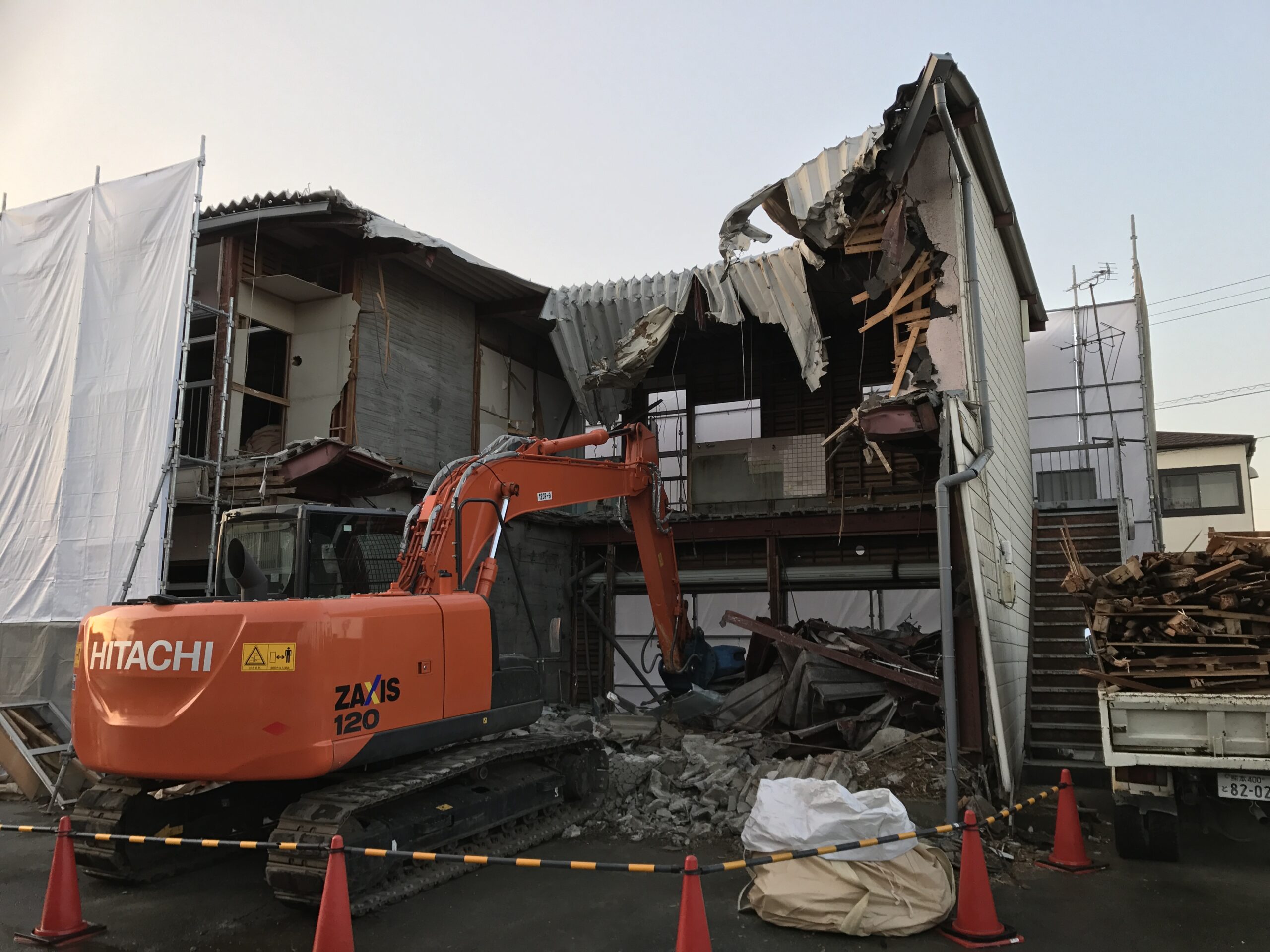 北区立田鉄骨造集合住宅解体工事
