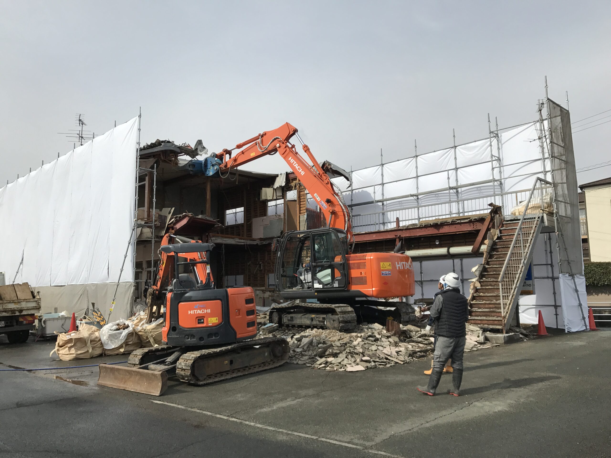 北区立田鉄骨造集合住宅解体工事