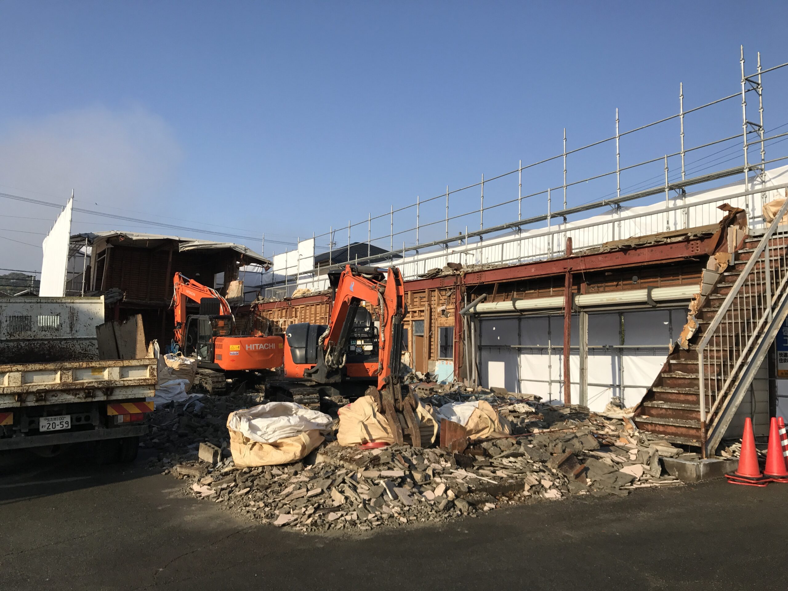 北区立田鉄骨造集合住宅解体工事